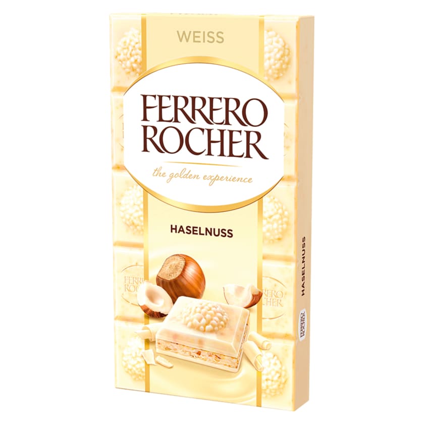 Ferrero Rocher Haselnuss Tafel Weiß 90g